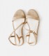 Strappy faux leather sandals