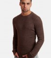Casual simple t-shirt, solid round neck