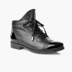 Men's casual patent leather Oxfords