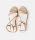 Strappy faux leather sandals